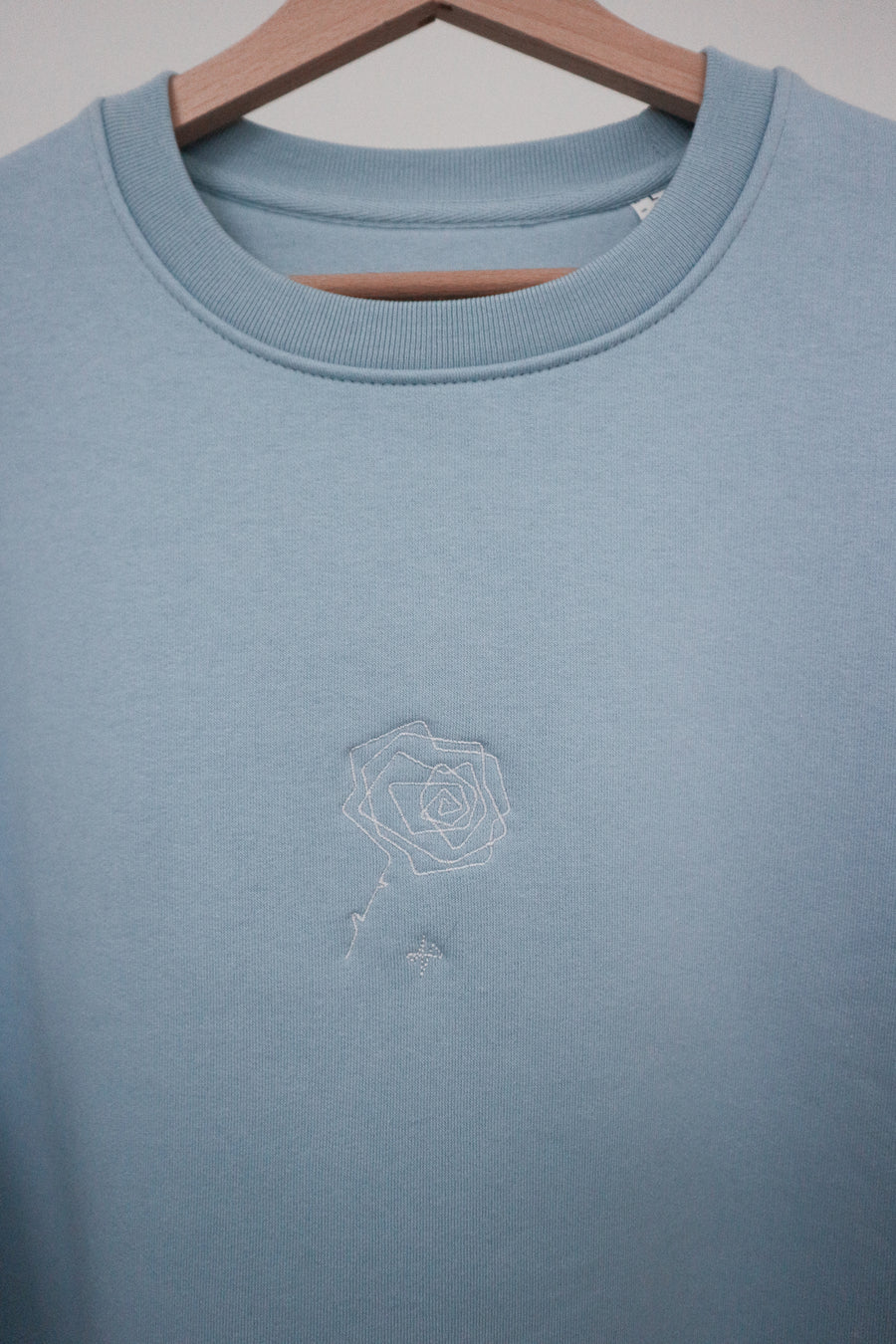 Sweat - Rose brodée